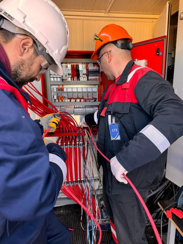 Engineers Performing Electrical Panel Retrofit