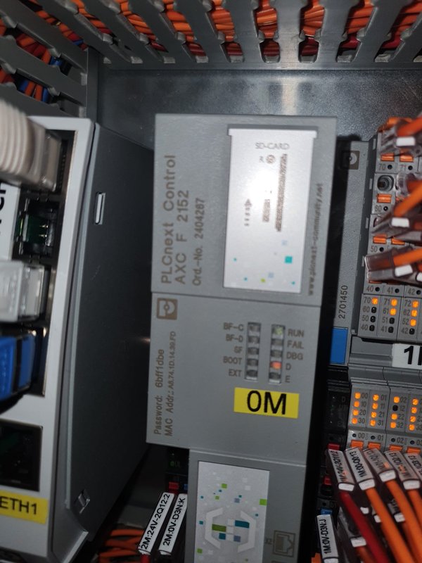 PLCnext Controller in Production Line Panel